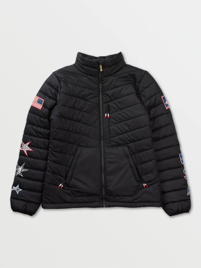 Womens Jackets Volcom Womens USA Tia Synthetic Down Jacket 8211 Black