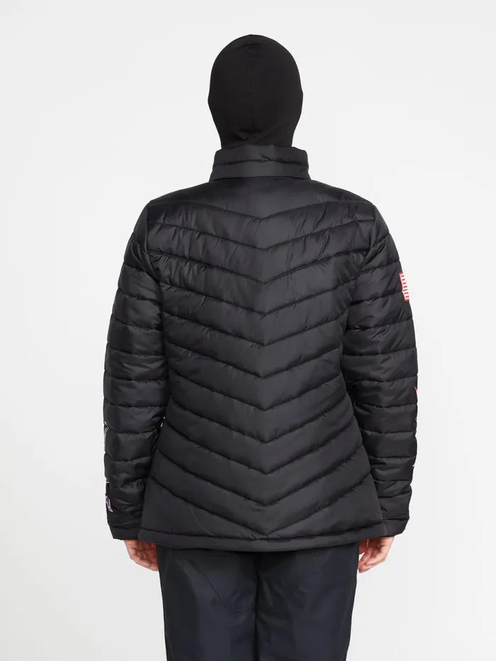 Womens Jackets Volcom Womens USA Tia Synthetic Down Jacket 8211 Black