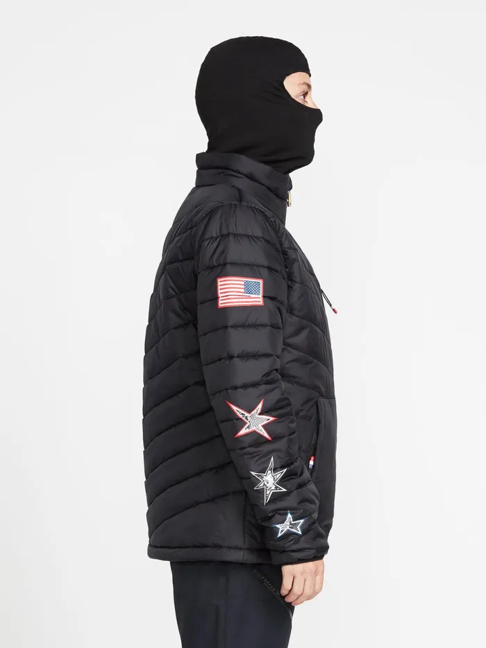Womens Jackets Volcom Womens USA Tia Synthetic Down Jacket 8211 Black