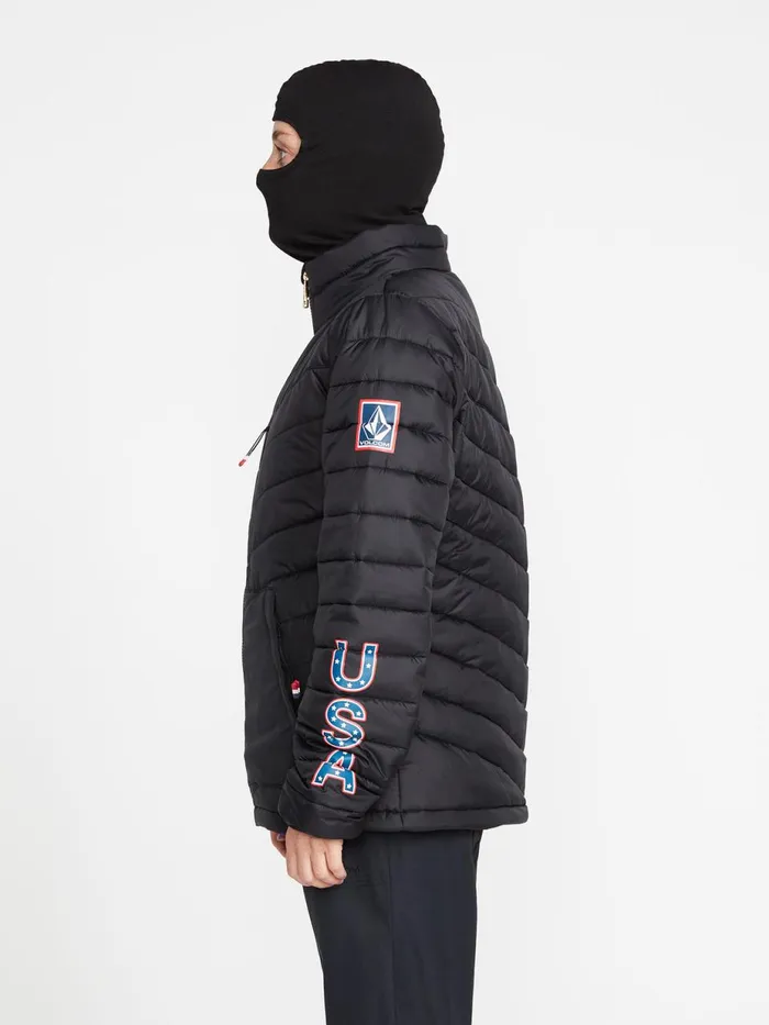 Womens Jackets Volcom Womens USA Tia Synthetic Down Jacket 8211 Black