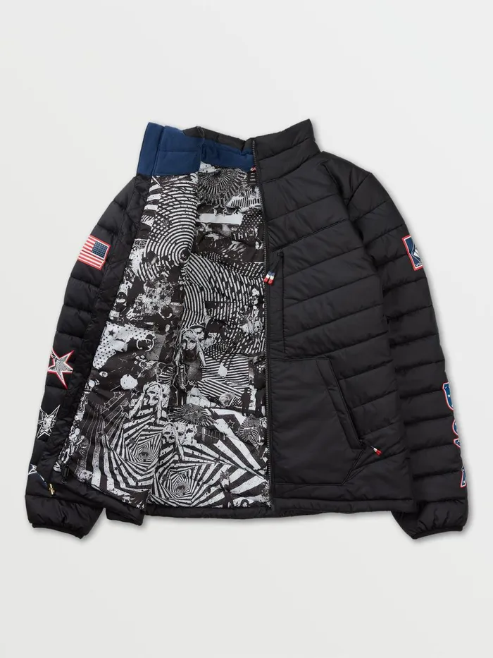 Womens Jackets Volcom Womens USA Tia Synthetic Down Jacket 8211 Black