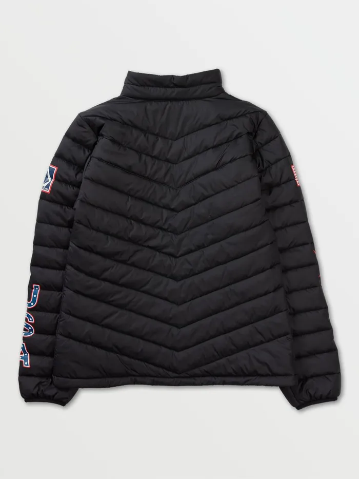 Womens Jackets Volcom Womens USA Tia Synthetic Down Jacket 8211 Black
