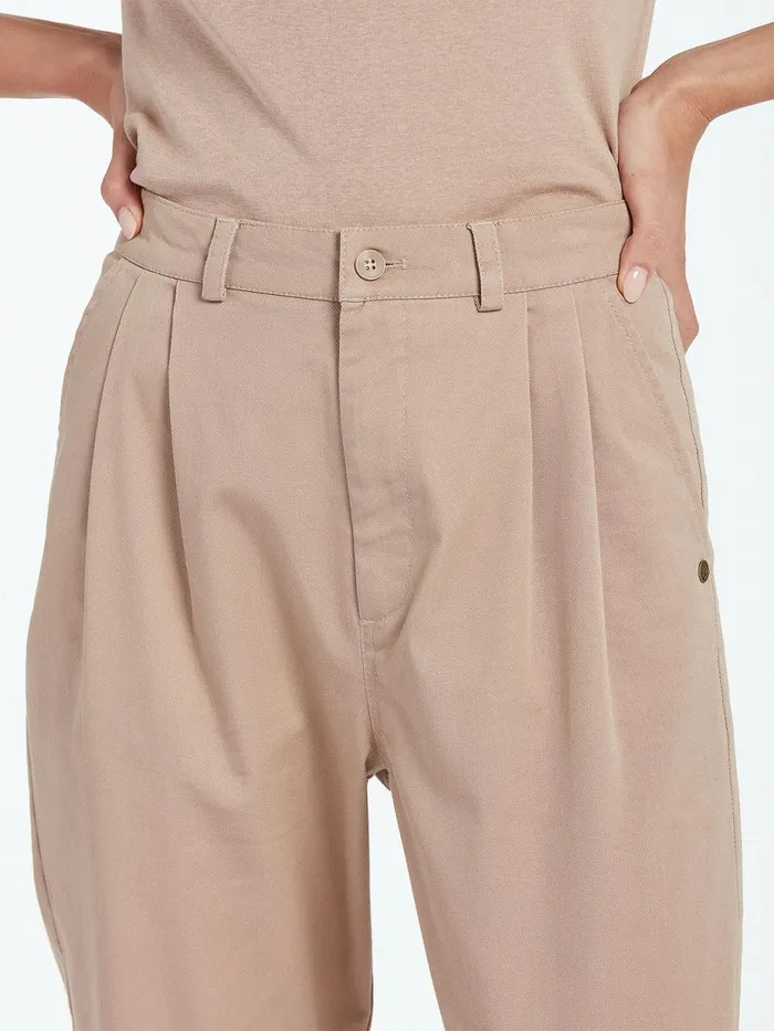 Womens Pants Volcom Frochickie Trouser 8211 Stone