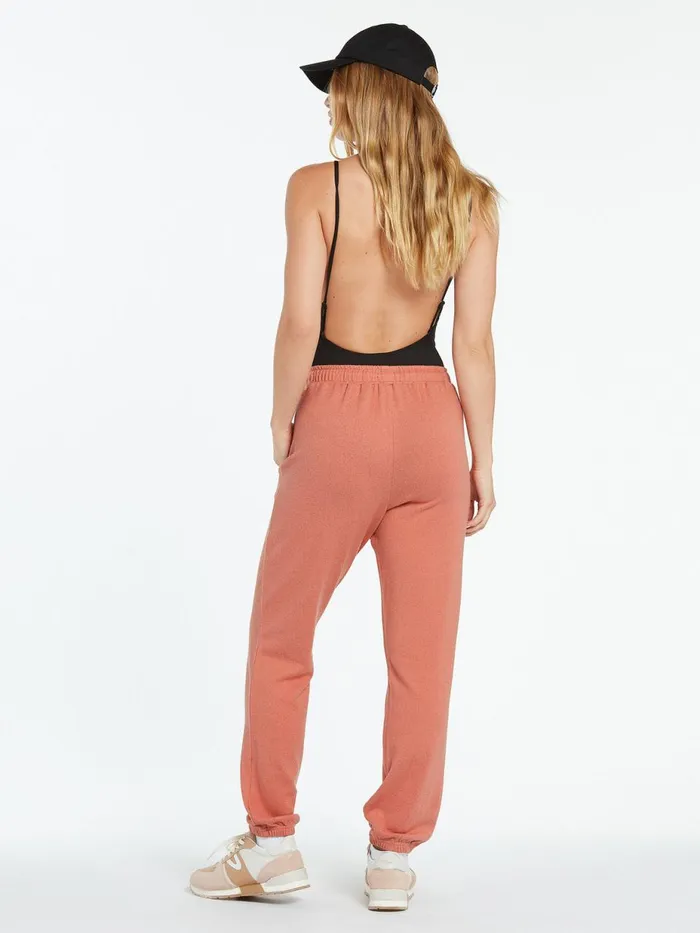 Womens Pants Volcom Lived In Lounge Fleece Pant 8211 Light Mauve