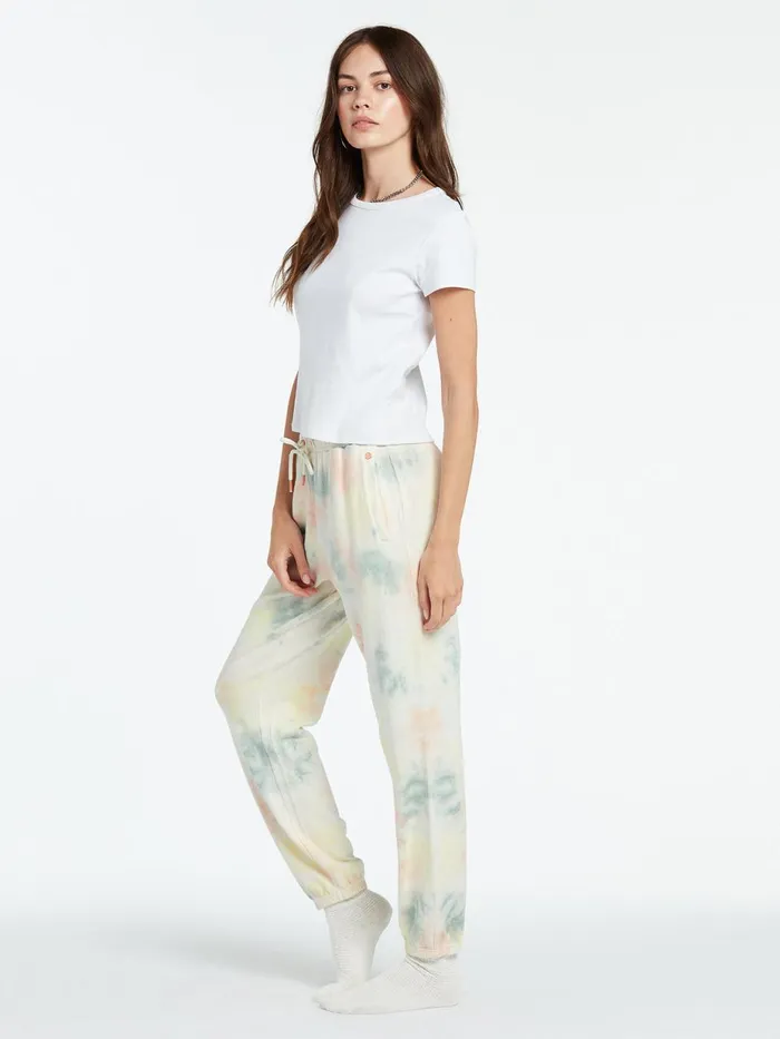 Womens Pants Volcom Lived In Lounge Fleece Pant 8211 Multi