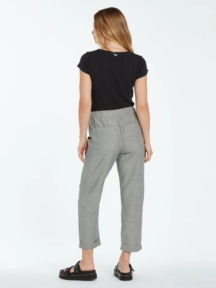 Womens Pants Volcom Sunday Strut Pant 8211 Black White