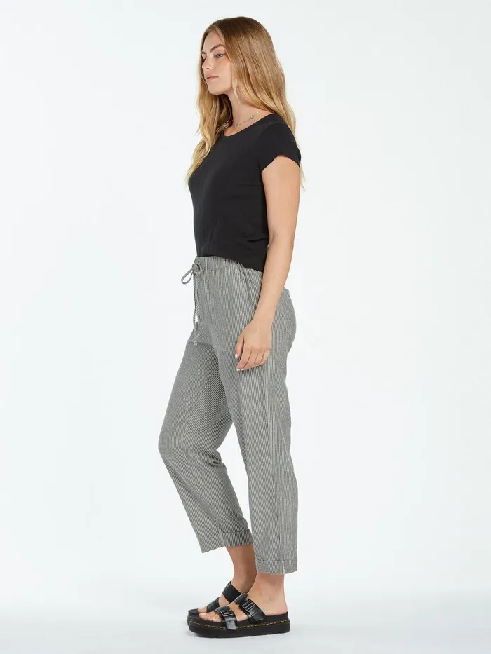Womens Pants Volcom Sunday Strut Pant 8211 Black White