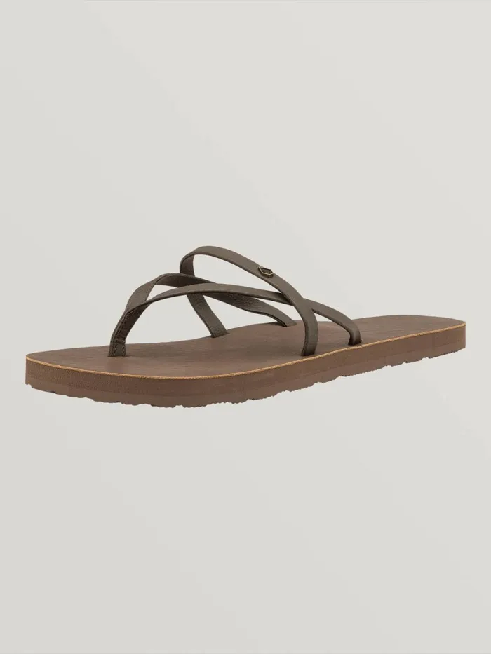 Womens Sandals Volcom All Night Long Ii Sandal 8211 Brown