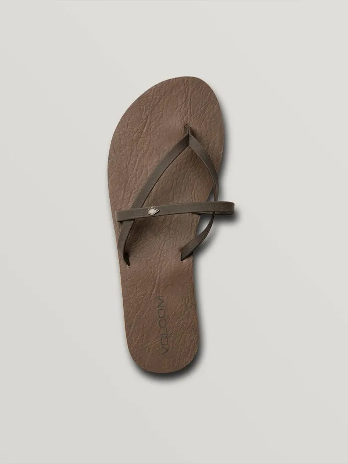Womens Sandals Volcom All Night Long Ii Sandal 8211 Brown