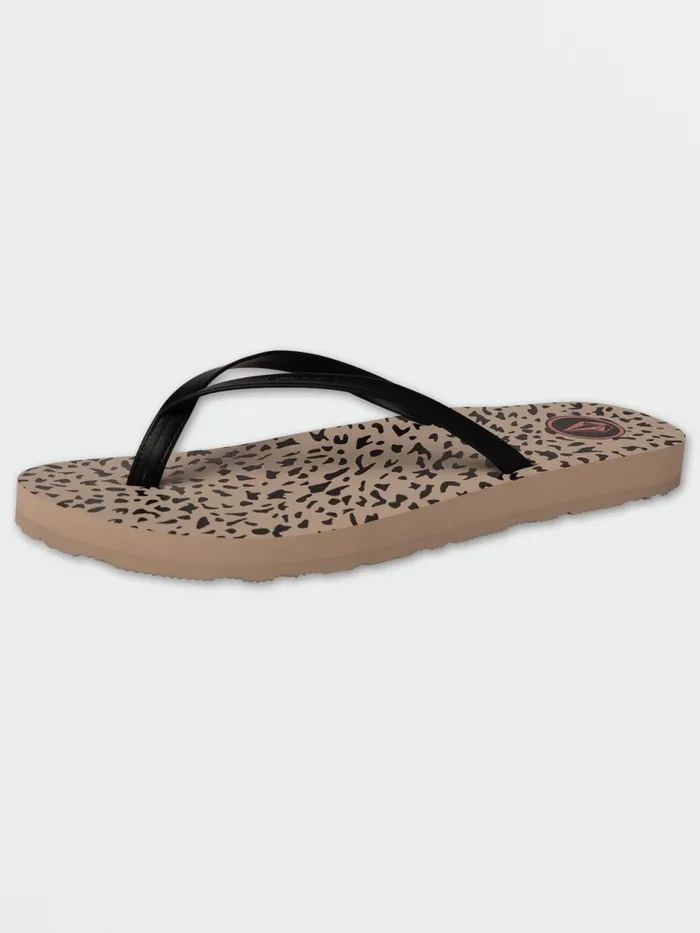 Womens Sandals Volcom Color Me Spring Sandal 8211 Animal Print
