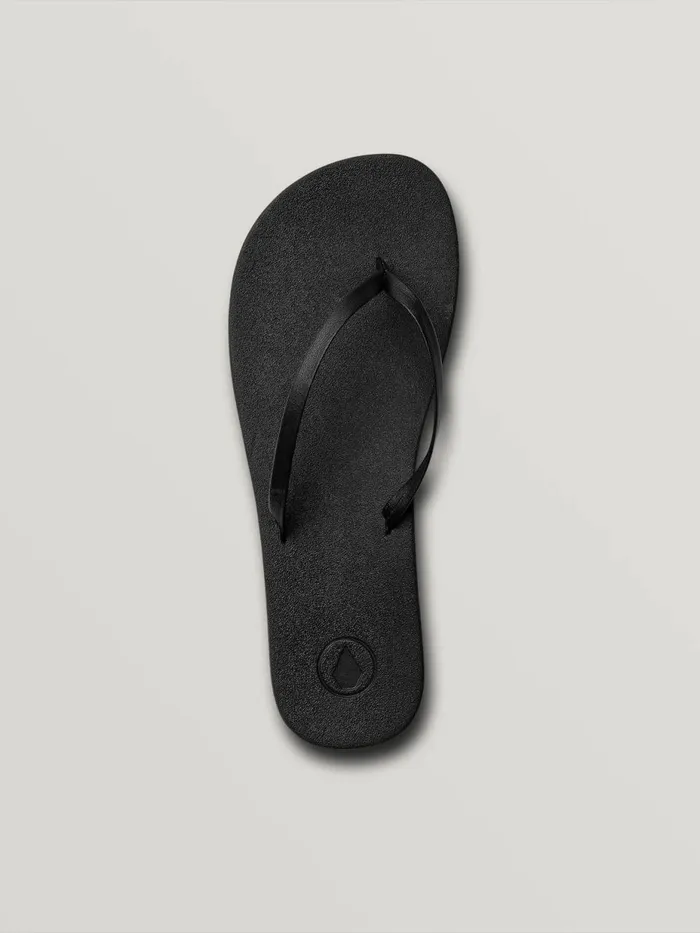 Womens Sandals Volcom ECliner Prayer Sandal 8211 Black Out