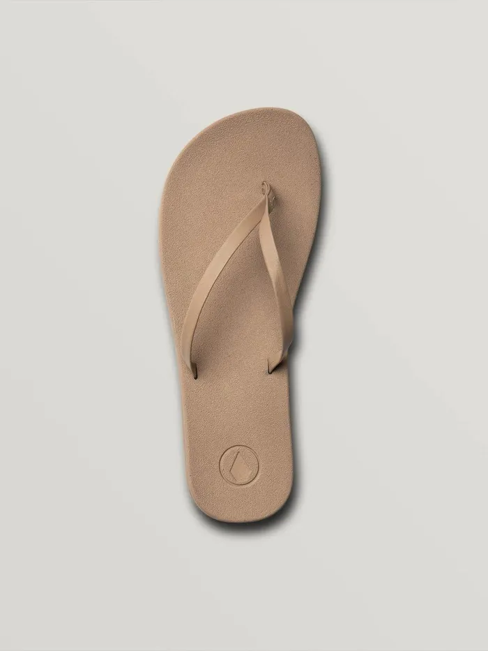 Womens Sandals Volcom ECliner Prayer Sandal 8211 Tan