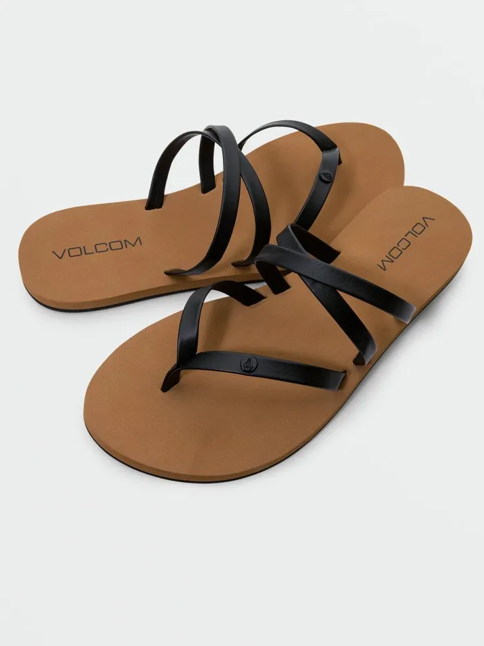 Womens Sandals Volcom Easy Breezy II Sandal 8211 Black