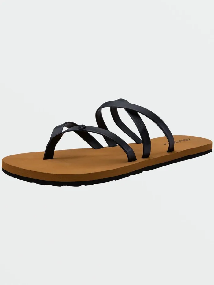 Womens Sandals Volcom Easy Breezy II Sandal 8211 Black