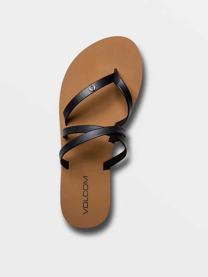 Womens Sandals Volcom Easy Breezy II Sandal 8211 Black