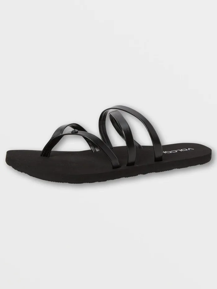 Womens Sandals Volcom Easy Breezy Ii Sandal 8211 Black Out