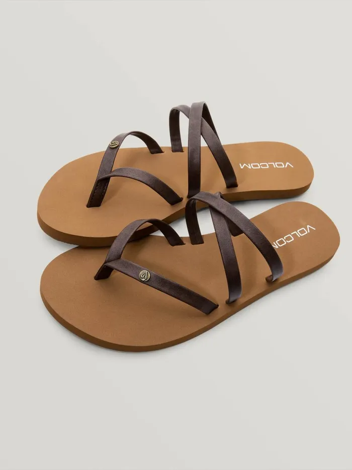 Womens Sandals Volcom Easy Breezy Ii Sandal 8211 Brown