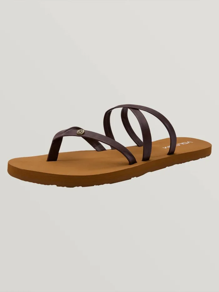 Womens Sandals Volcom Easy Breezy Ii Sandal 8211 Brown