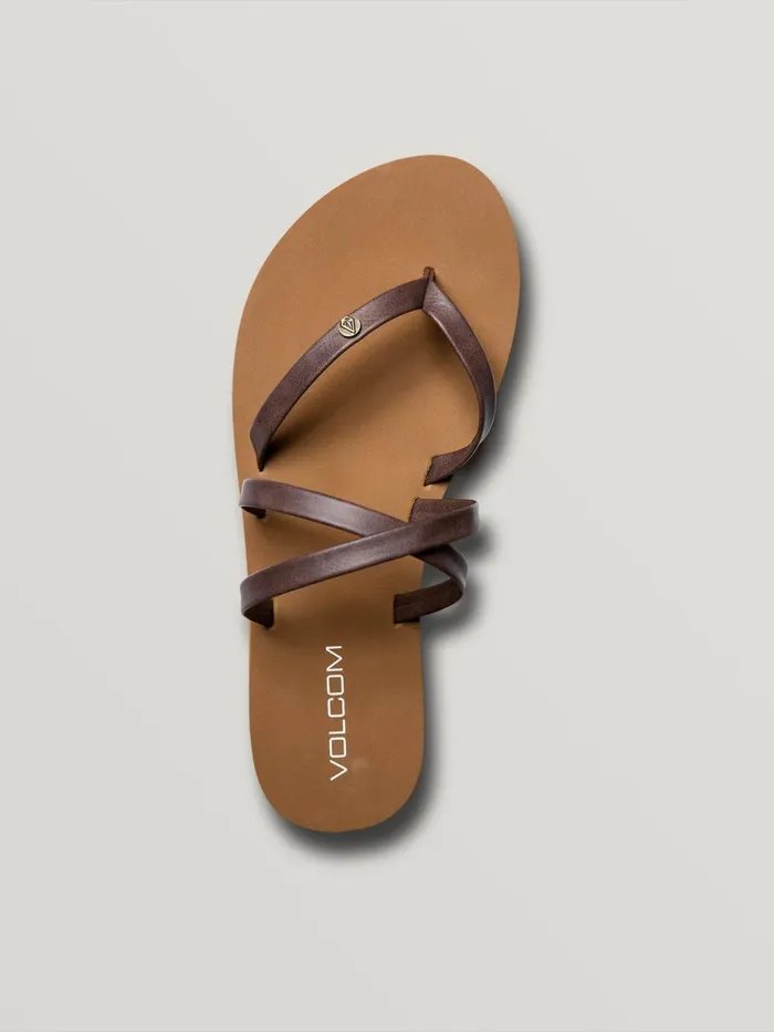 Womens Sandals Volcom Easy Breezy Ii Sandal 8211 Brown