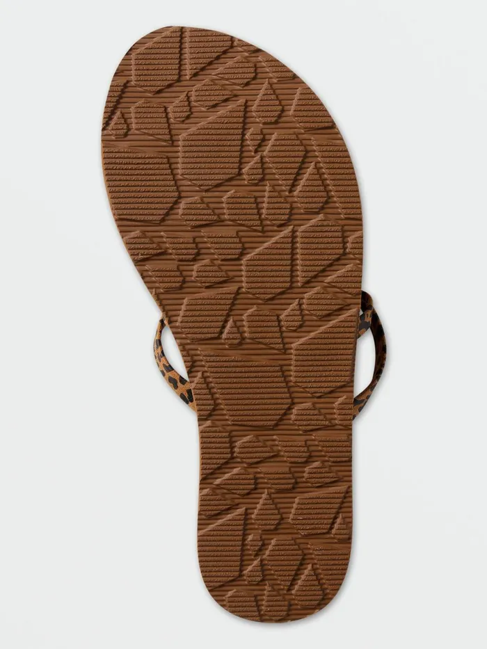 Womens Sandals Volcom Easy Breezy II Sandal 8211 Cheetah