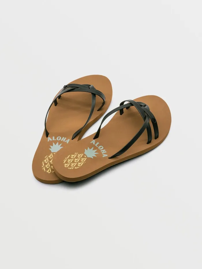 Womens Sandals Volcom Look Out Beach Hi 8211 Black