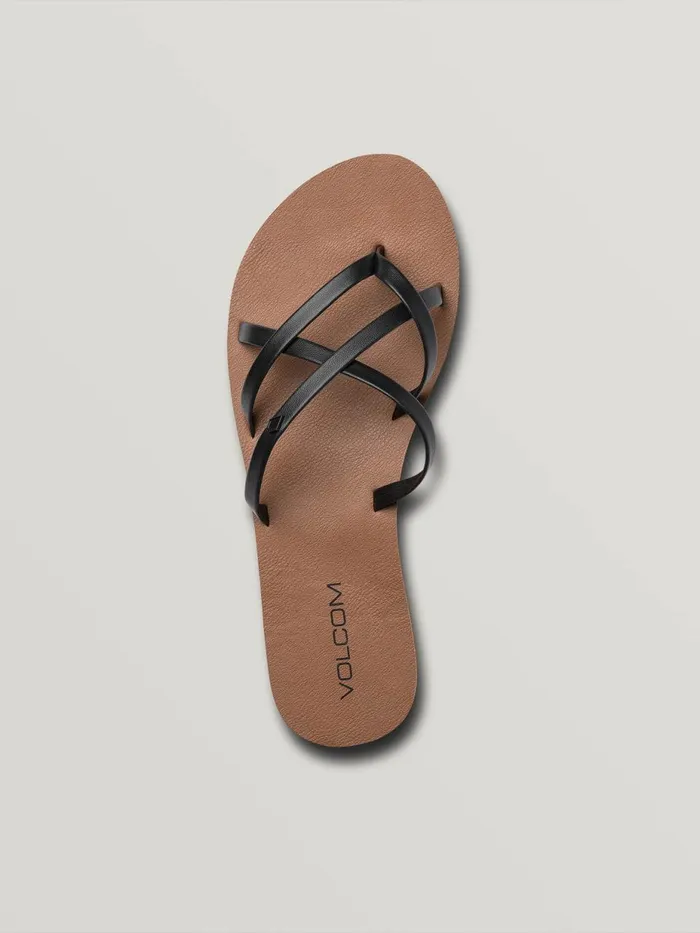 Womens Sandals Volcom New School II Sandal 8211 Black