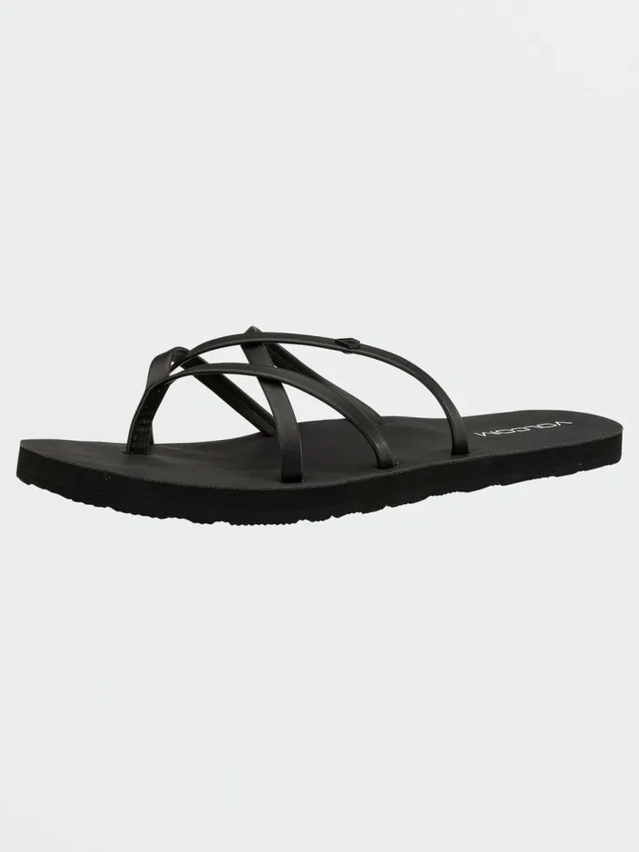 Womens Sandals Volcom New School II Sandal 8211 Black Out