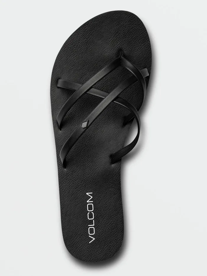 Womens Sandals Volcom New School II Sandal 8211 Black Out