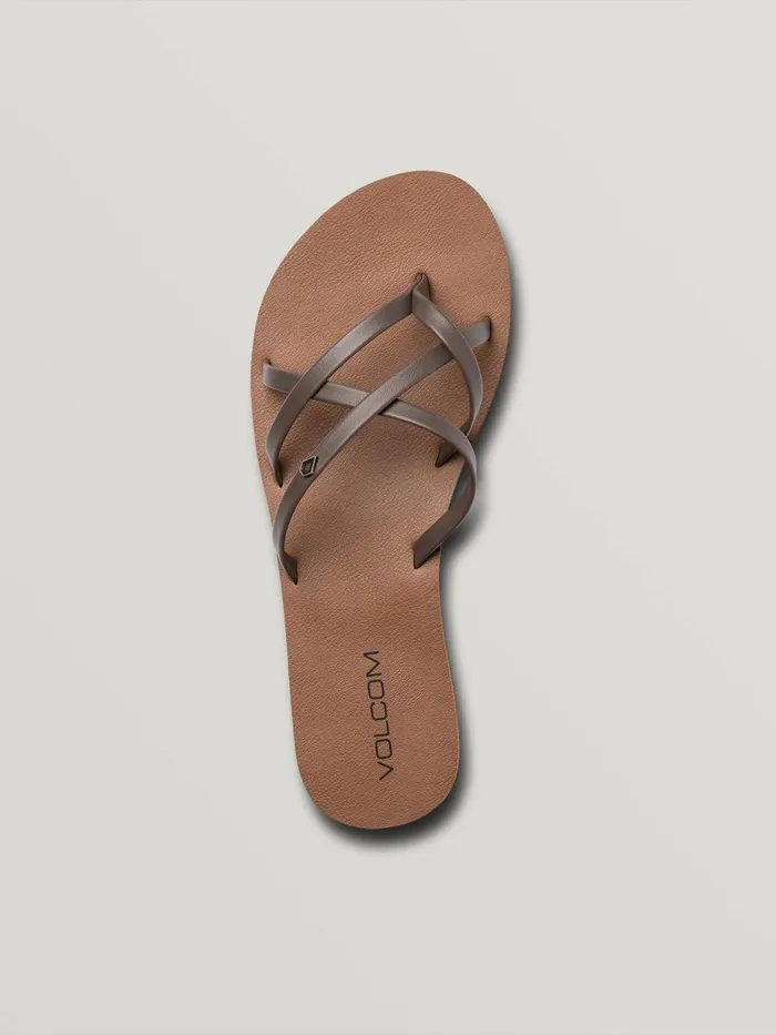 Womens Sandals Volcom New School II Sandal 8211 Brown