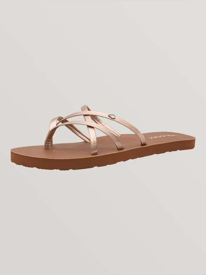 Womens Sandals Volcom New School Ii Sandal 8211 Rose Gold