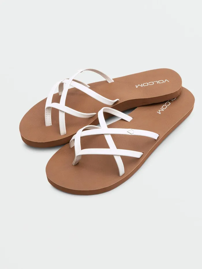 Womens Sandals Volcom New School II Sandal 8211 White