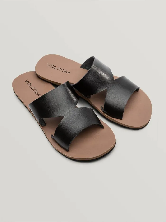 Womens Sandals Volcom Seeing Stones Sandal 8211 Black