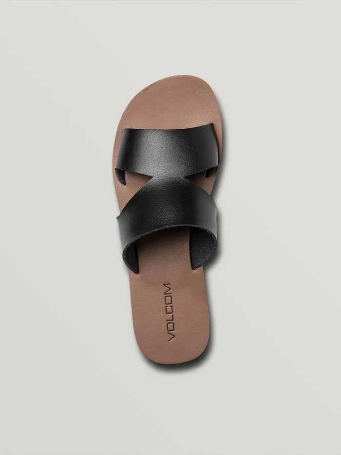 Womens Sandals Volcom Seeing Stones Sandal 8211 Black