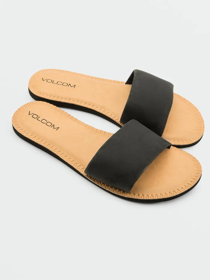Womens Sandals Volcom Simple Slide Sandal 8211 Black