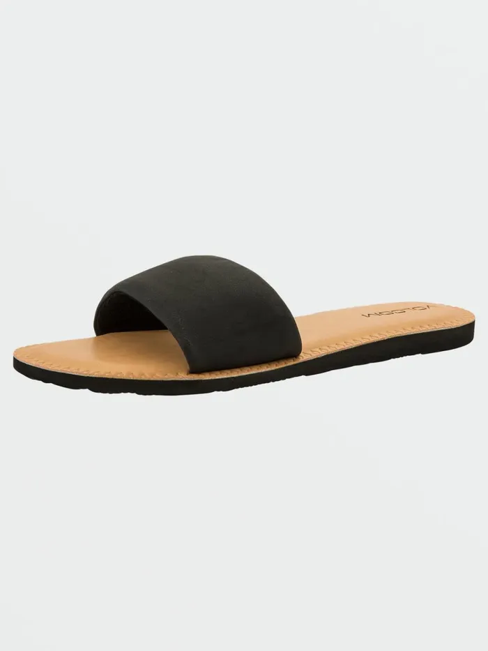 Womens Sandals Volcom Simple Slide Sandal 8211 Black