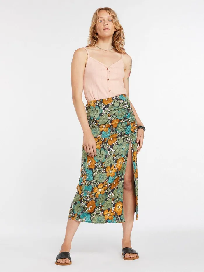 Womens Skirts Volcom Luvely Daze Skirt 8211 Jade