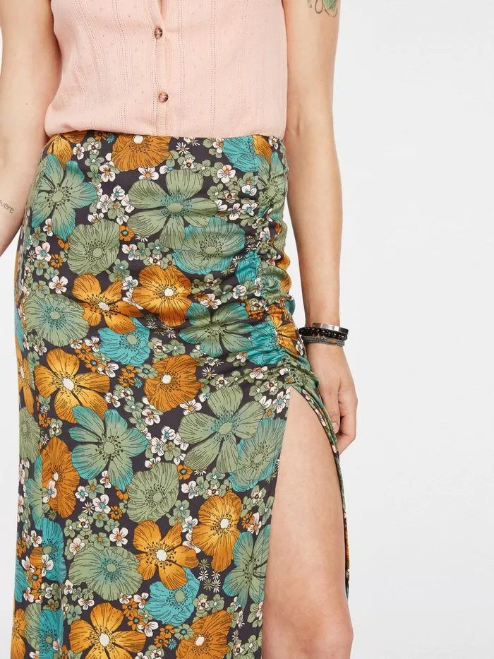 Womens Skirts Volcom Luvely Daze Skirt 8211 Jade