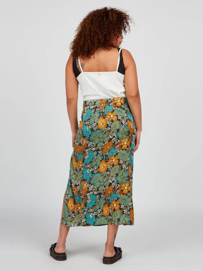 Womens Skirts Volcom Luvely Daze Skirt 8211 Jade