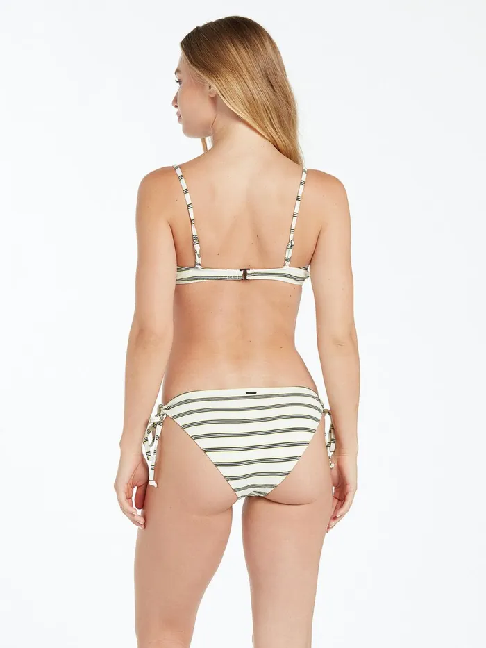 Womens Surf Volcom Lining Up V Neck Bikini Top 8211 White
