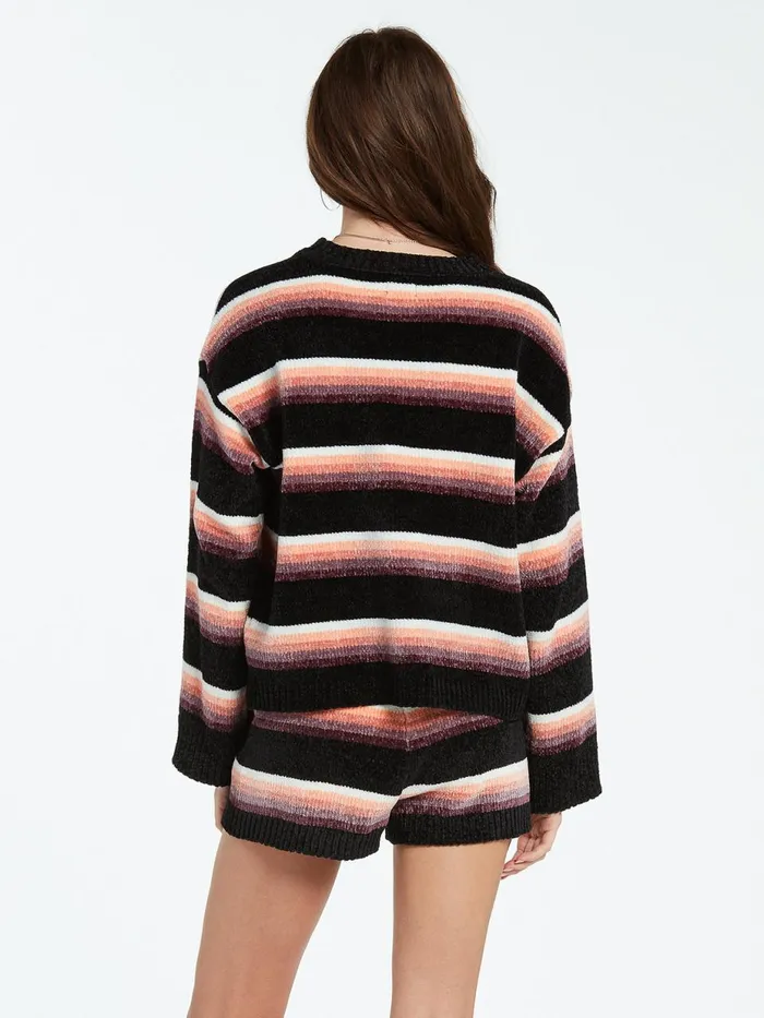 Womens Sweaters and Cardigans Volcom Bubble Tea Sweater 8211 Black Combo