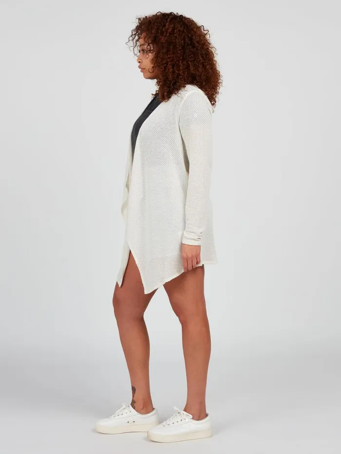 Womens Sweaters and Cardigans Volcom Go Go Wrap Plus Size Cardigan 8211 Oatmeal