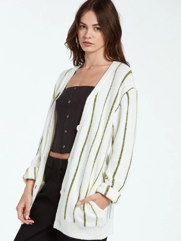 Womens Sweaters and Cardigans Volcom Island Shake Sweater 8211 Bone