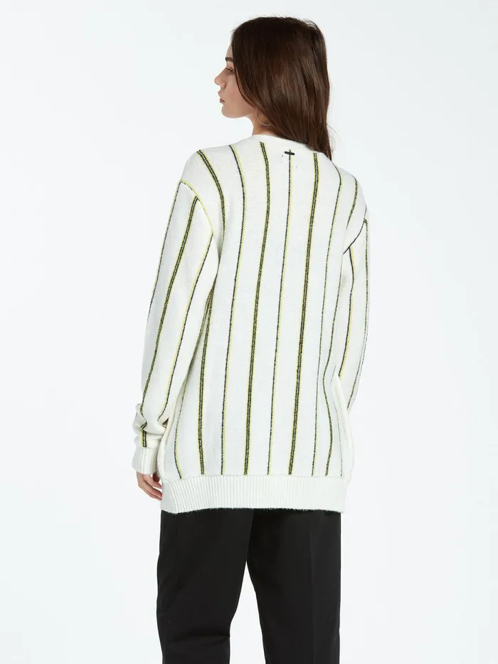 Womens Sweaters and Cardigans Volcom Island Shake Sweater 8211 Bone