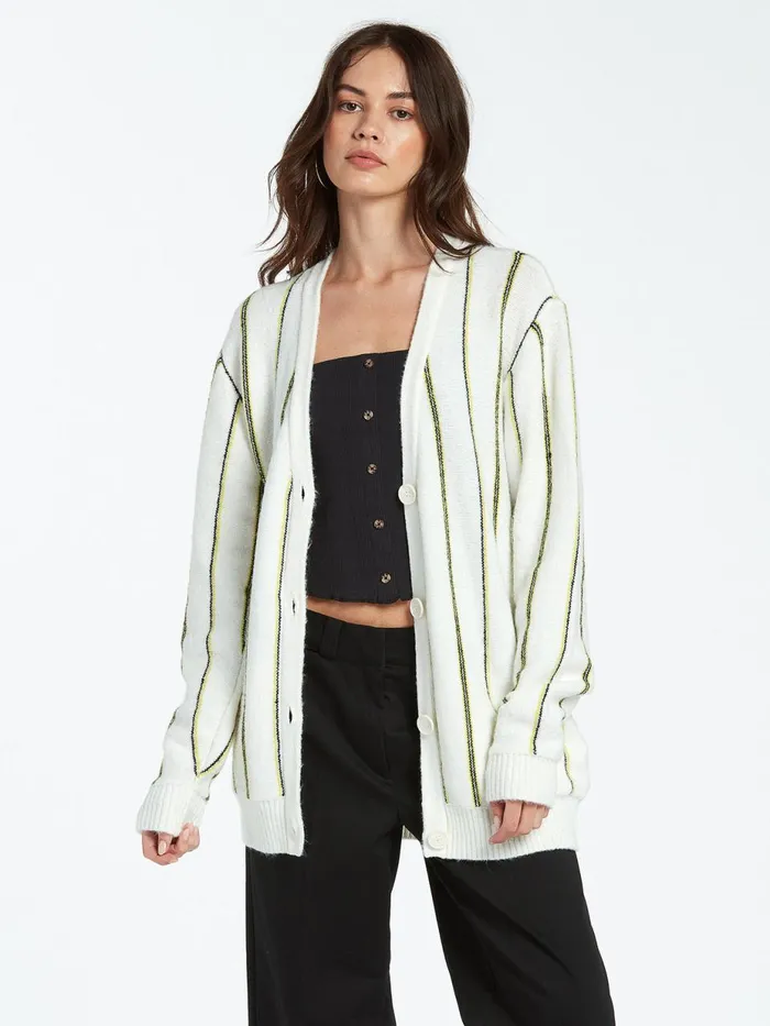 Womens Sweaters and Cardigans Volcom Island Shake Sweater 8211 Bone