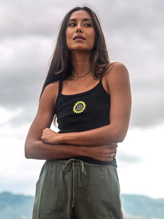 Womens Tops Volcom 1991 Strappy Tank 8211 Black