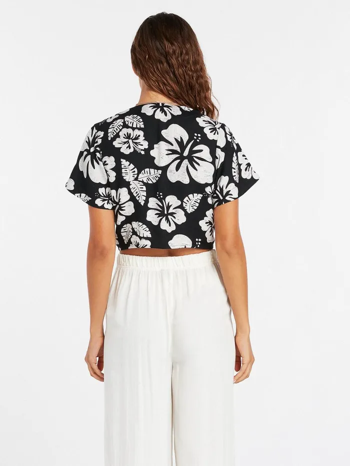 Womens Tops Volcom Coco Ho Skillz Top 8211 Black White