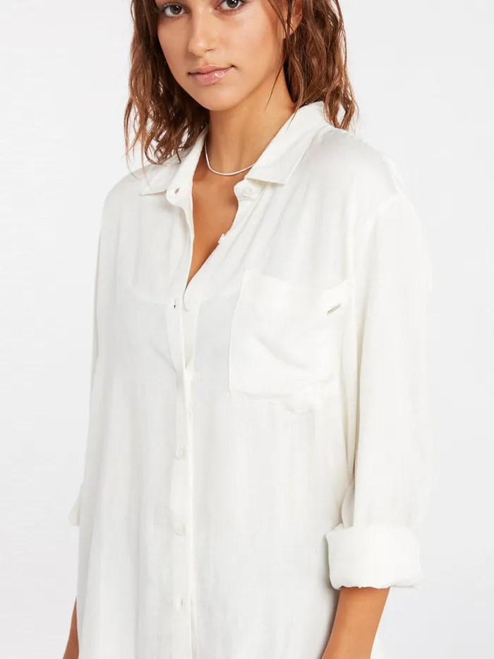 Womens Tops Volcom Coco Ho Tunic 8211 Star White