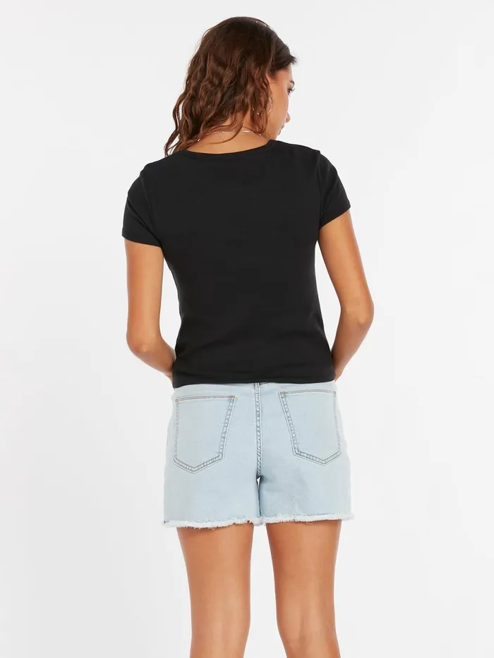 Womens Tops Volcom Have A Clue Tee 8211 Black