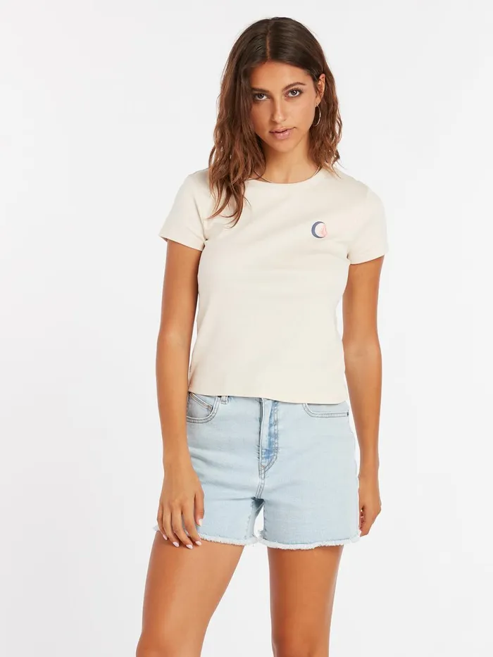 Womens Tops Volcom Have A Clue Tee 8211 Sand