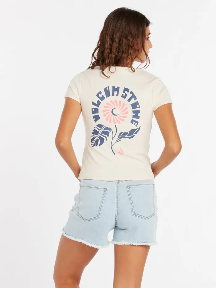 Womens Tops Volcom Have A Clue Tee 8211 Sand